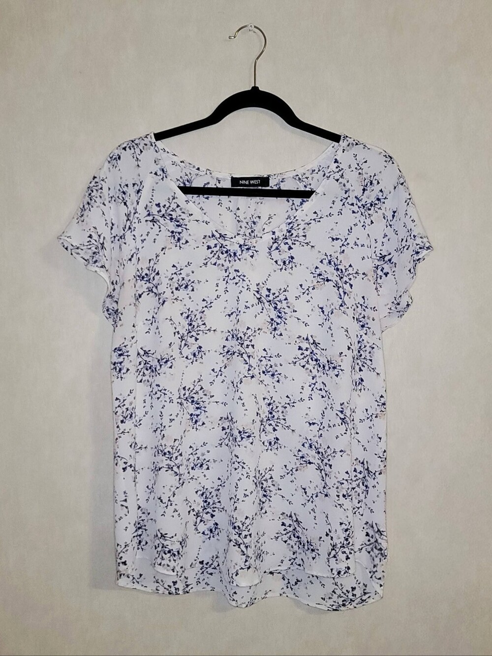 Women's Floral Short Sleeve Blouse